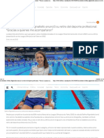 La Nadadora Delfina Pignatiello Anunció Su Retiro Del Deporte Profesional "Gracias A Quienes Me Acompañaron" - Infobae