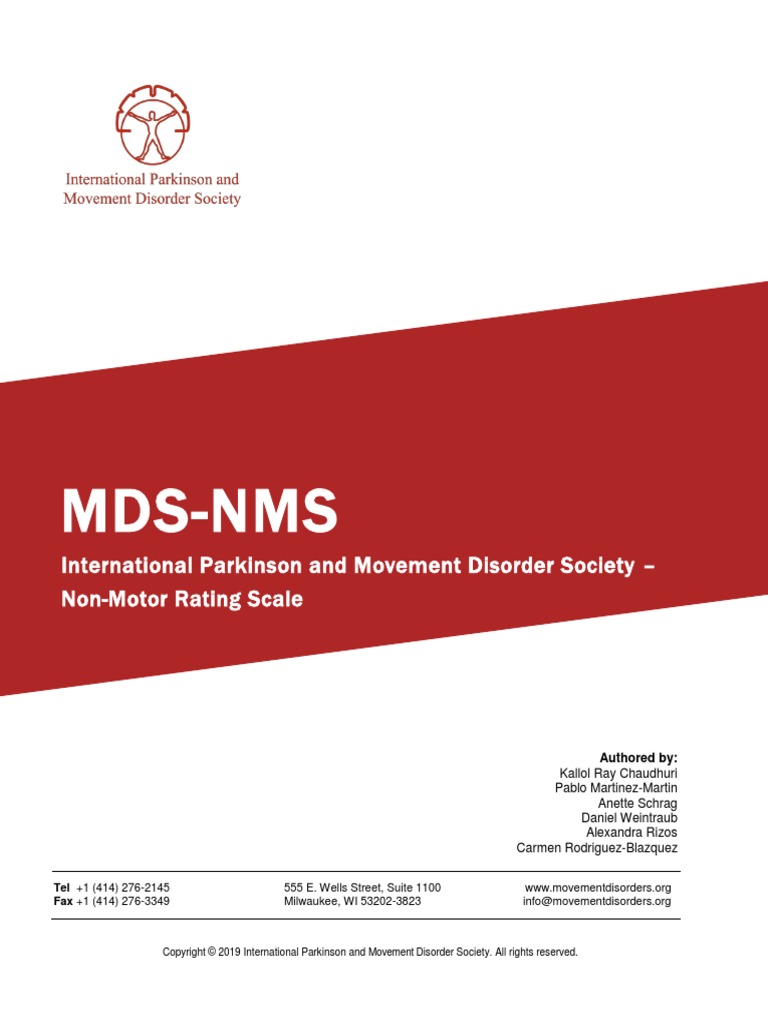Mds Non-Motor Rating Scale , Unified Parkinson Disease Rating Scale – ZQRNL
