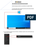 Manual para Caracteristicas de Equipo