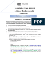 Consigna Evaluación Final