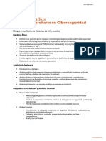Plan de Estudios Master Universitario en Ciberseguridad - 0