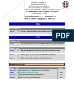 Calendario Académico Maestria MDSN Abril 2022-2023 - Version Programa 2015