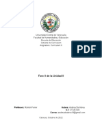 Foro II de La Unidad II de Andrea de Abreu (27.545.645)