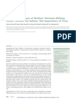 Qualitative Analysis of Mothers' Decision-Making About Vaccines For Infants: The Importance of Trust