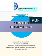 Month 3 Homework 1 Urias Acosta Solis 3A DSM