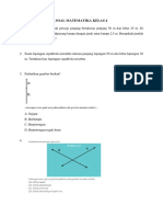 SOAL MATEMATIKA Keliling Dan Luas Bangun Datar, Garis