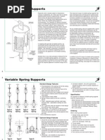 Variable Spring Supports