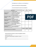 Rúbrica para La Corrección de La Versión Preliminar