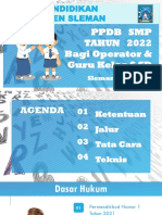 Sosialisasi PPDB SMP Sleman 2022 - Bagi Operator Dapodik & Guru Kelas 6 SD