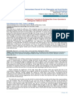 The Efficiency of The Integrated Experience Curriculum in Developing Basic Science Operations in Kindergarten Children of Jordan