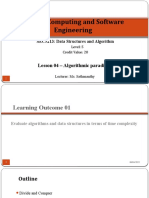 HND in Computing and Software Engineering: Lesson 04 - Algorithmic Paradigms