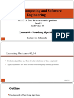 HND in Computing and Software Engineering: Lesson 06 - Searching Algorithms