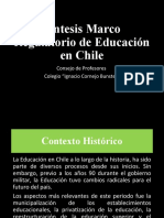 Sintesis Marco Regulario de Educacion en Chile