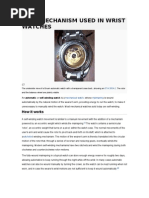 Download Gear Mechanism Used in Wrist Watches by Raja Rv SN57696272 doc pdf