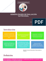 Generalidades de Evaluaciã - N Nutricional