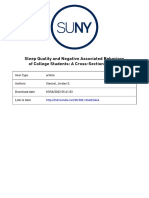 Sleep Quality and Negative Associated Behaviors of College Students: A Cross-Sectional Study