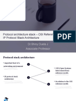 Protocol Architecture Stack - OSI Reference Model and IP Protocol Stack Architecture