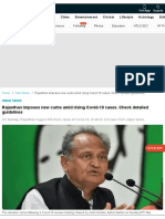 Rajasthan Covid-19 Detailed Guidelines 03.01.2022 - Latest News India - Hindustan Times