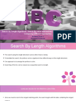 Search by Length Algorithms, Search by Value Approaches, Hardware Algorithms and Comparing Different Approaches
