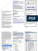Oracle UPKPocket Guide 081109