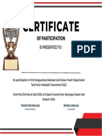 Modern Event Completion Certificate