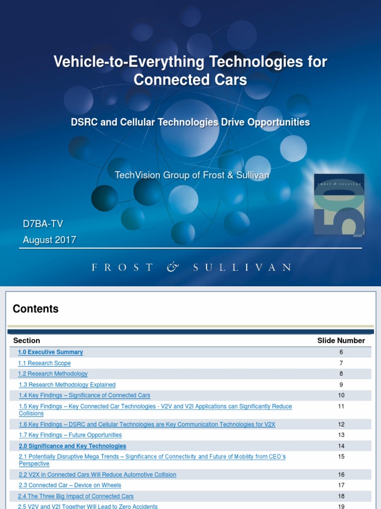 V2X Vehicle To Everything For Connected Cars | PDF | Traffic Collision ...