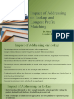 Impact of Addressing On Lookup and Longest Prefix Matching: DR - Shiny Duela J Associate Professor