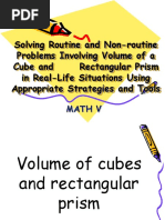 Solving Problem Involving Volume of Cubes