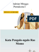 MINGGU Pentakosta 23 Mei 2021