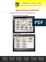 PLI Support Guide: Setting Up TDL450 Radio: Construction Survey GIS