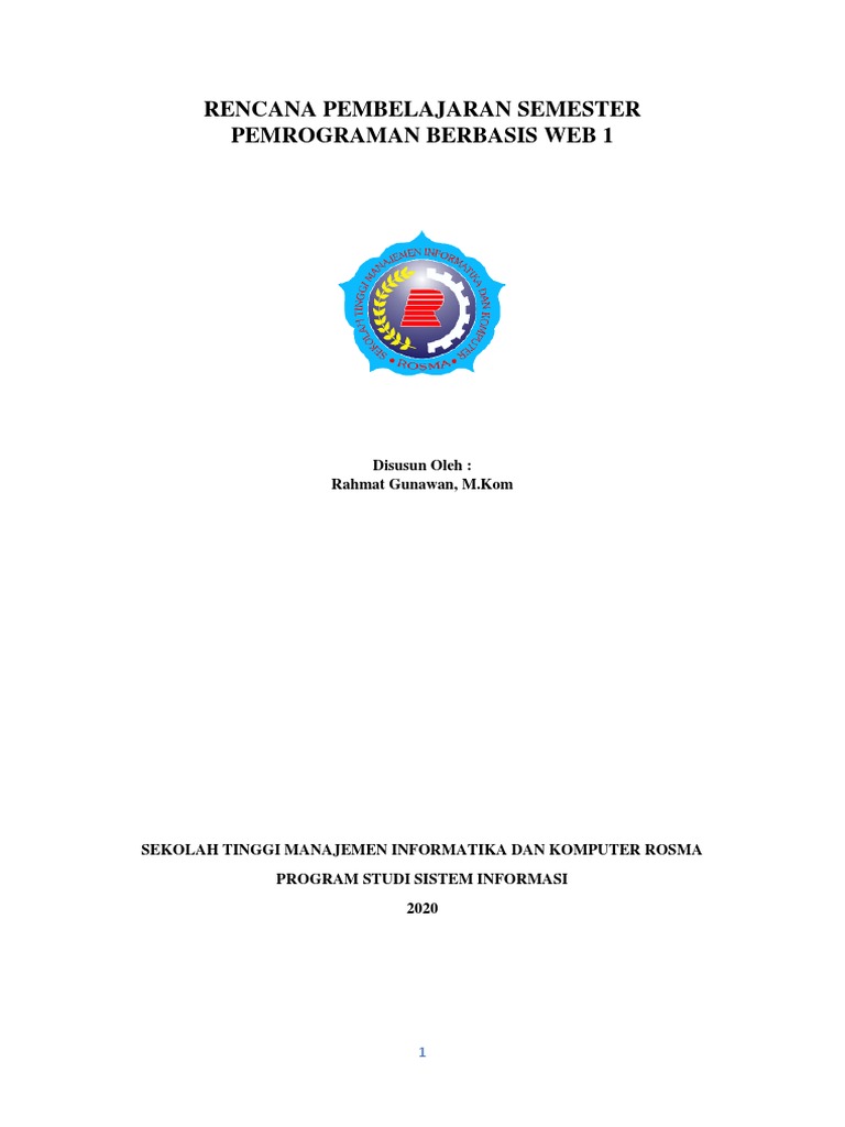 Web Programming 1 | PDF | Komputer