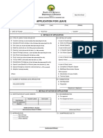 Civil Service Form 6 Application