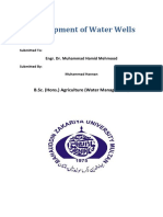 Development of Water Wells