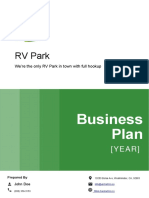 RV Park Business Plan Example