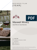 Winery Business Plan Example