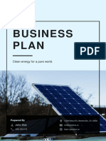 Solar Farm Business Plan Example