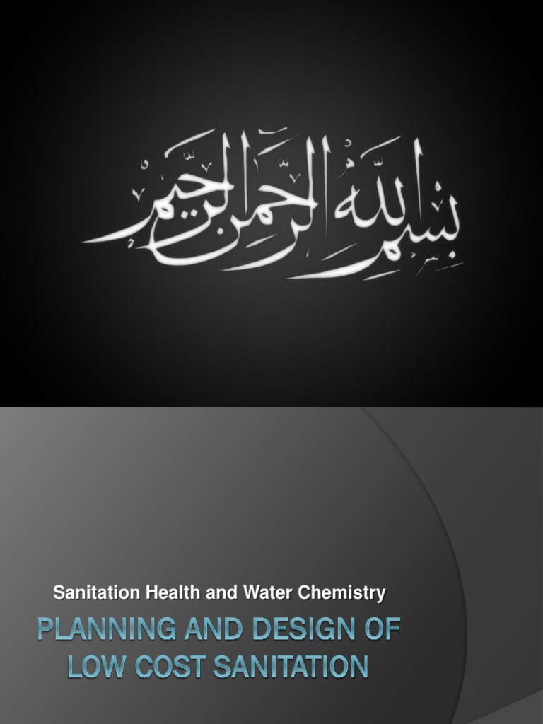 Planning and Design of Low Cost Sanitation PDF Sanitation