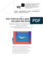 Gol e Azul - Já Vale A Pena Apostar Nas Ações Das Aéreas - VOCÊ S - A