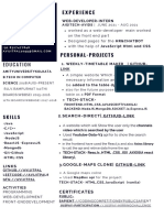 Web Developer Resume - Avijit Pal