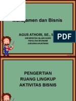 Manaj & Bisnis Minggu 1