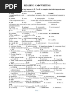 TA B1 Reading-Writing DV 5226 KEY