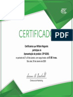 Certificaação Do Produto CIP 92200