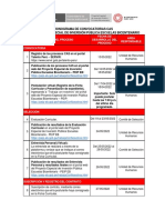 CRONOGRAMA 9na Convocatoria Adicional