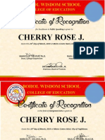 Cherry Rose J. Esmero: College of Education
