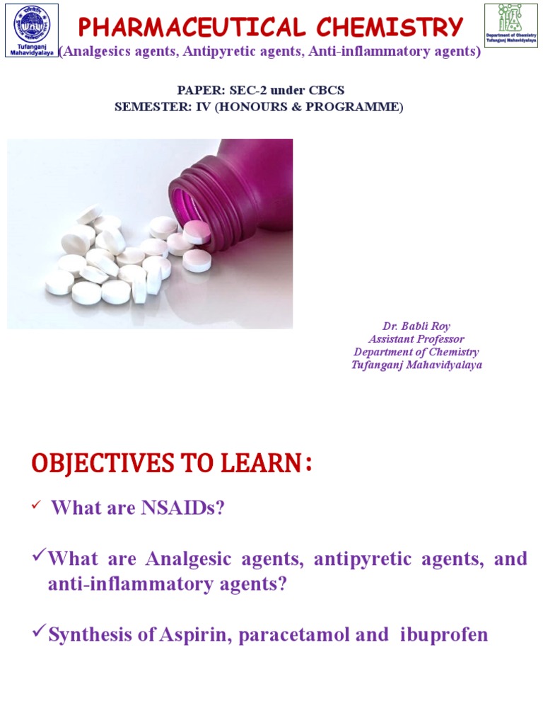 Analgesic and Antipyretic Agents Overview | PDF | Aspirin ...
