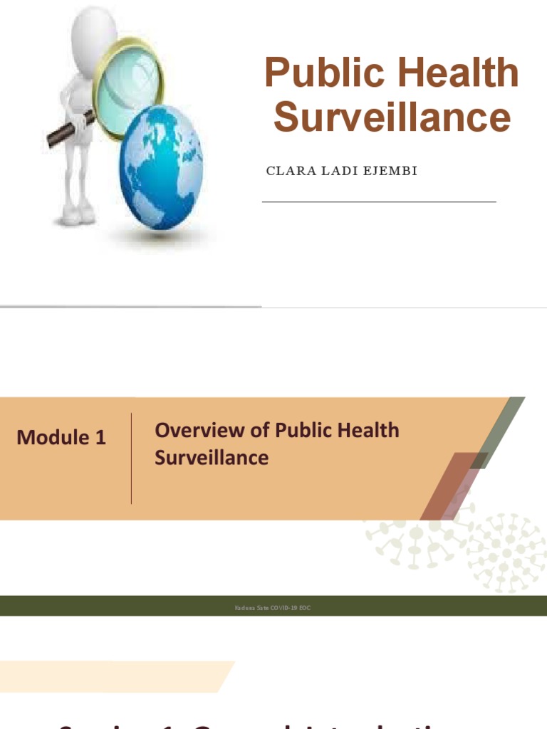 Overview of Public Health Surveillance | PDF | Public Health | Surveillance