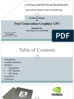 Next Generation Graphics GPU: Vijaya Vittala Institute of Technology