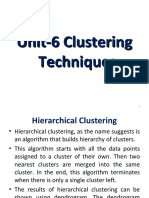 Unit-6 Clustering Techniques Hierarchical and K-Means Clustering