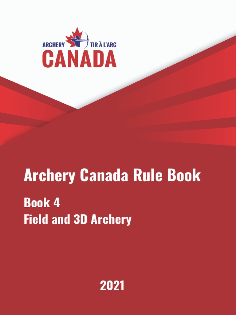 Archery Canada Rule Book PDF Arrow Bow And Arrow