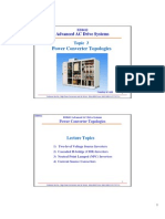 Power Converter Topologies: Advanced AC Drive Systems